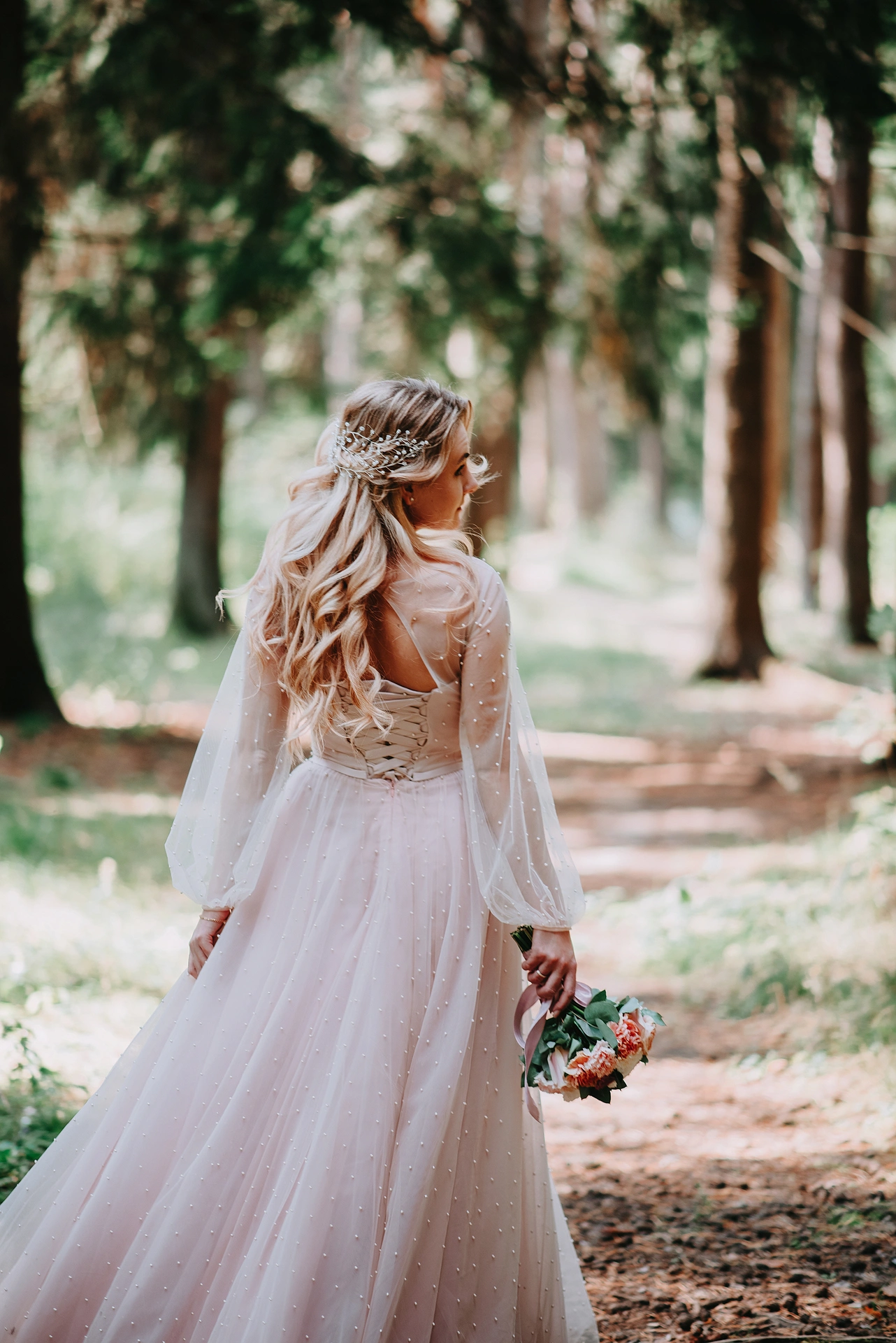 Wedding ceremony in a forest in Georgia