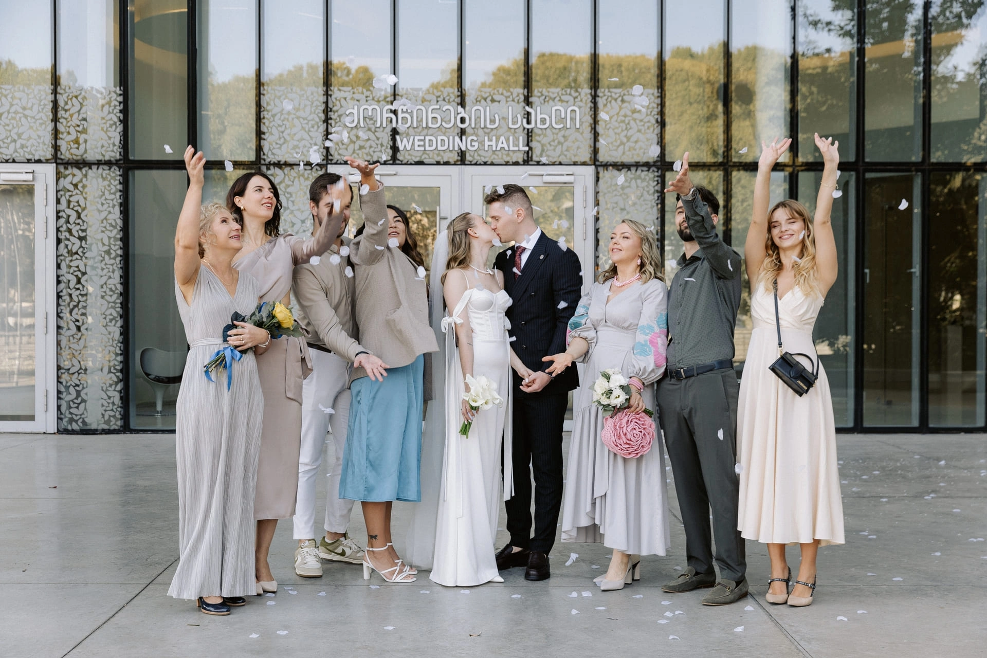 Official registration of marriage at the Wedding Hall of Georgia