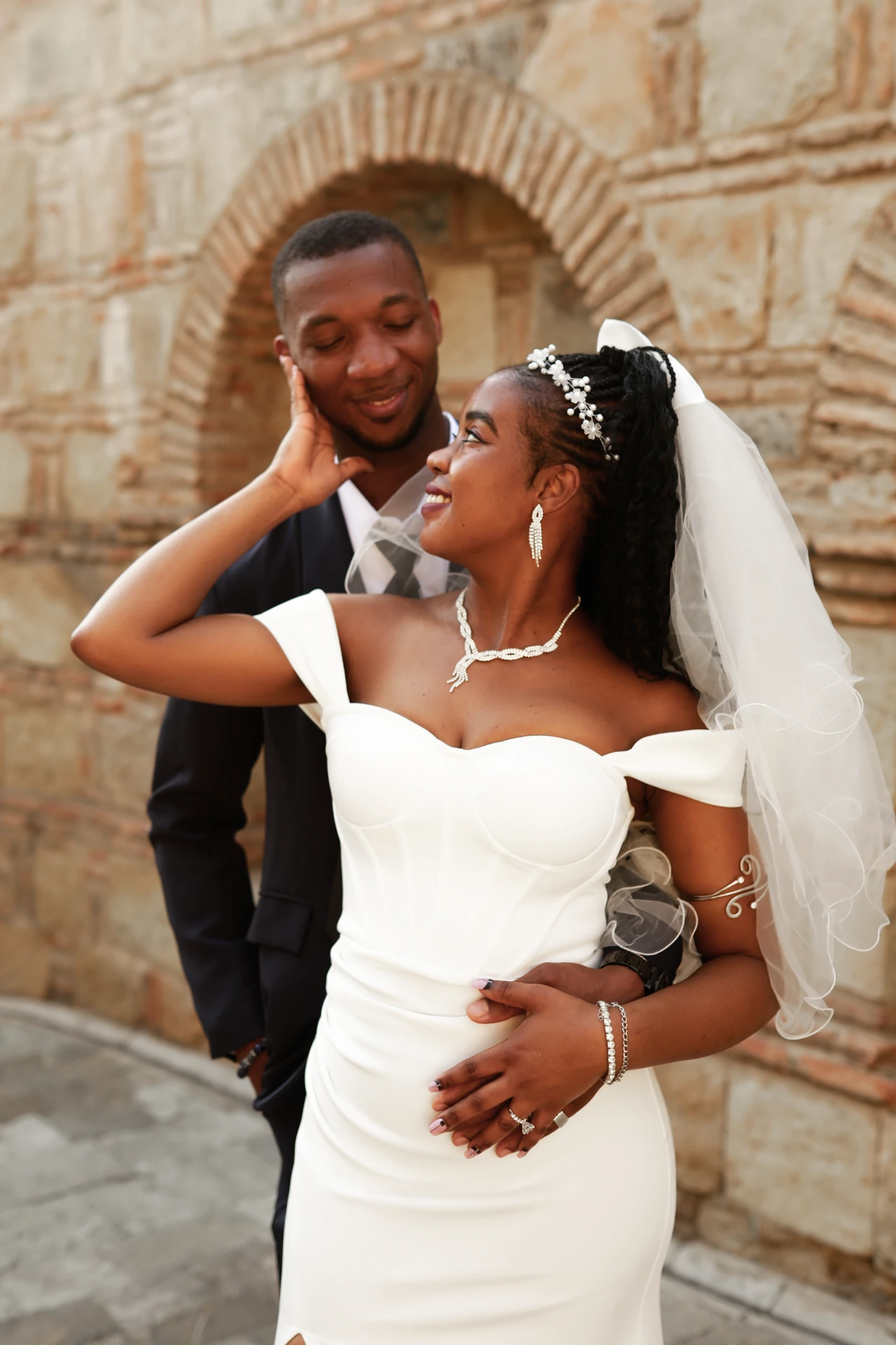 Summer wedding for international couple in Georgia