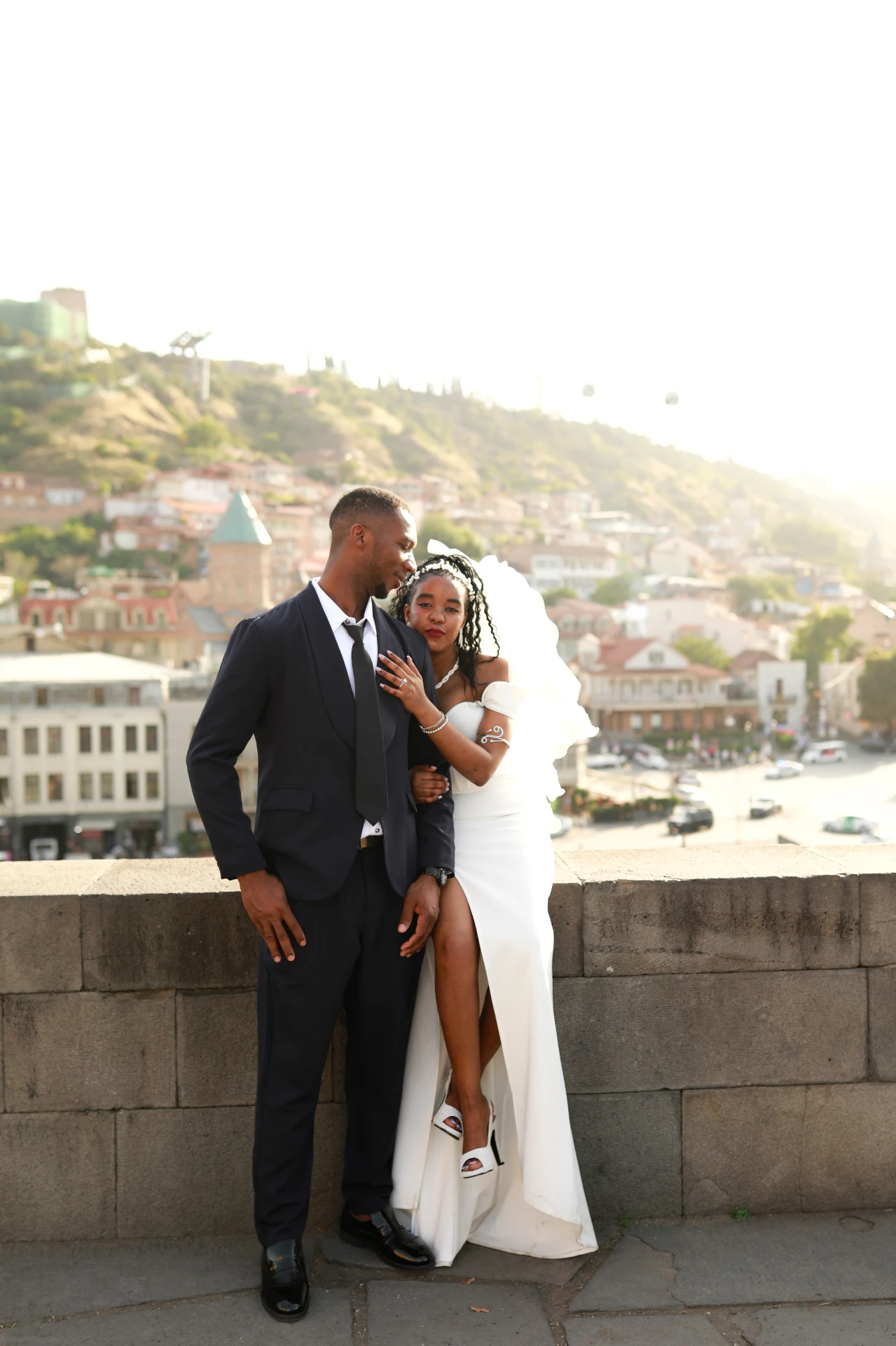 Summer marriage ceremony in Tbilisi