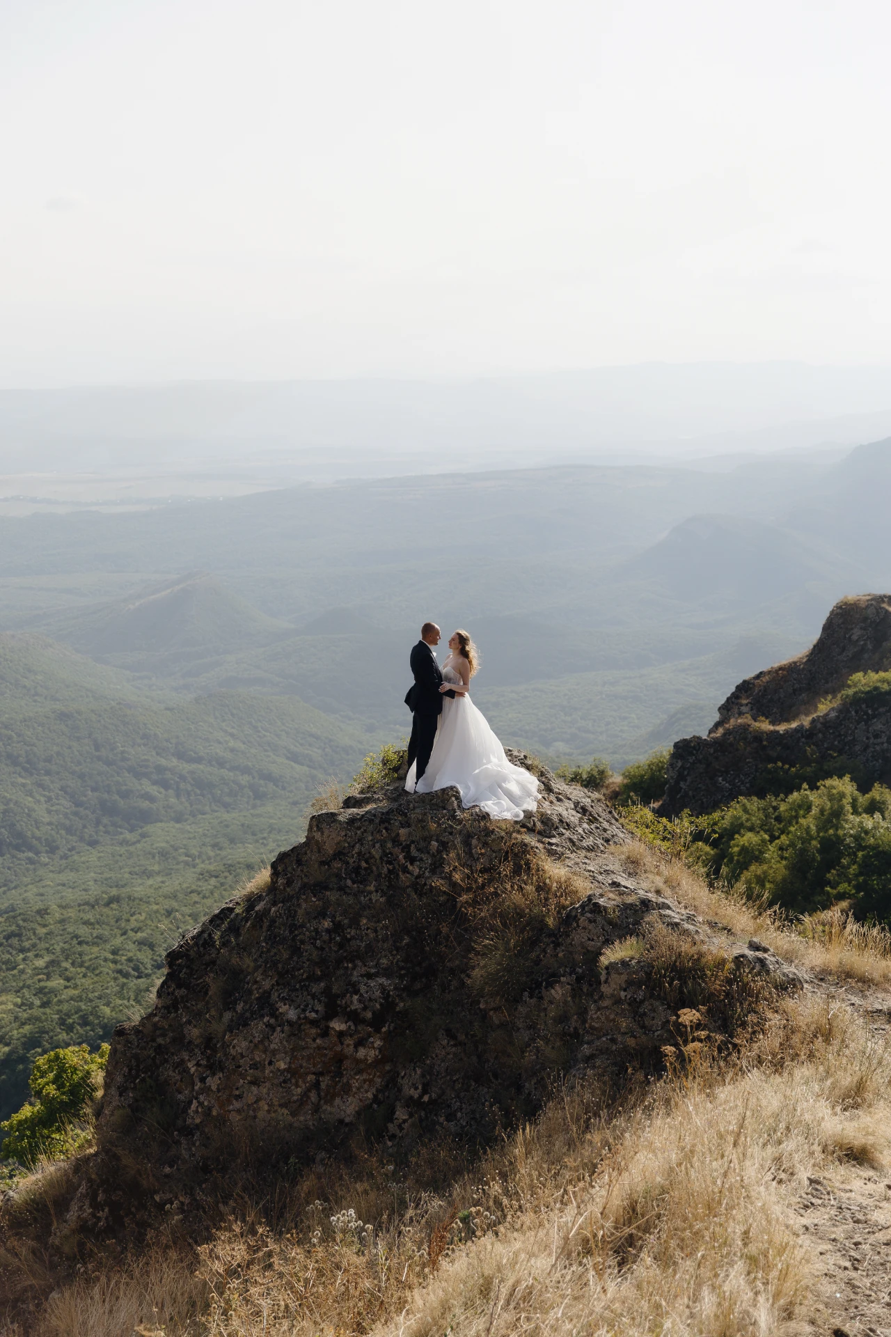 Wedding ceremony in the mountains near Tbilisi