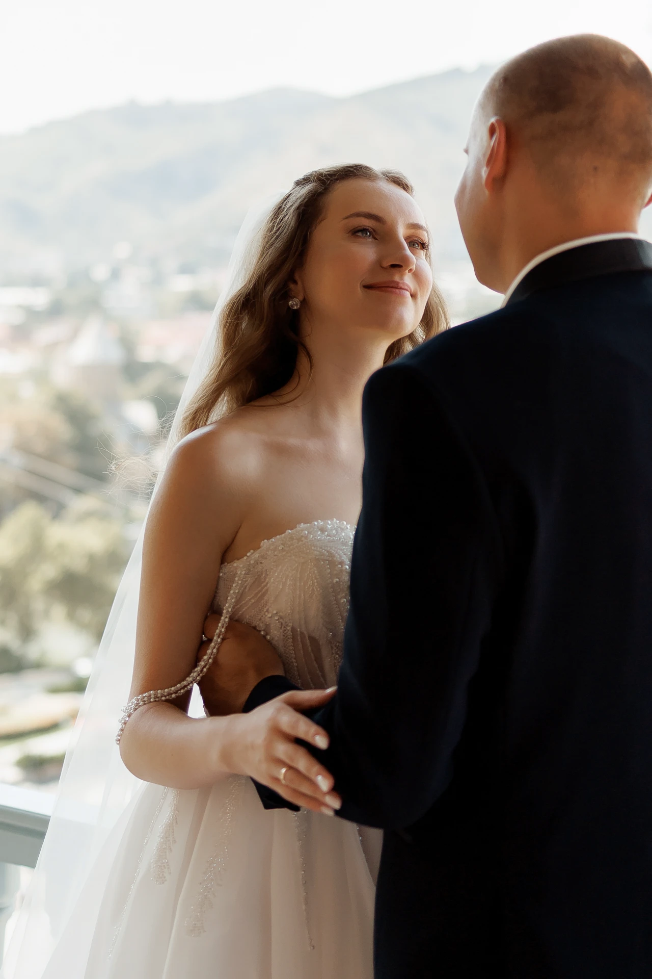 Official marriage registration at Tbilisi registry office