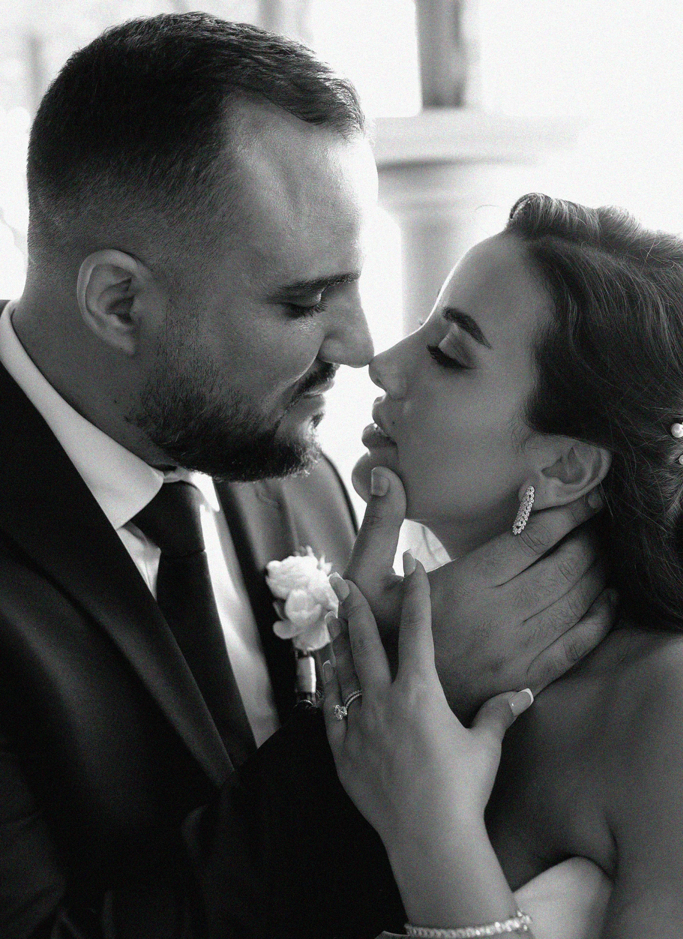 Muslim couple at their wedding in Georgia
