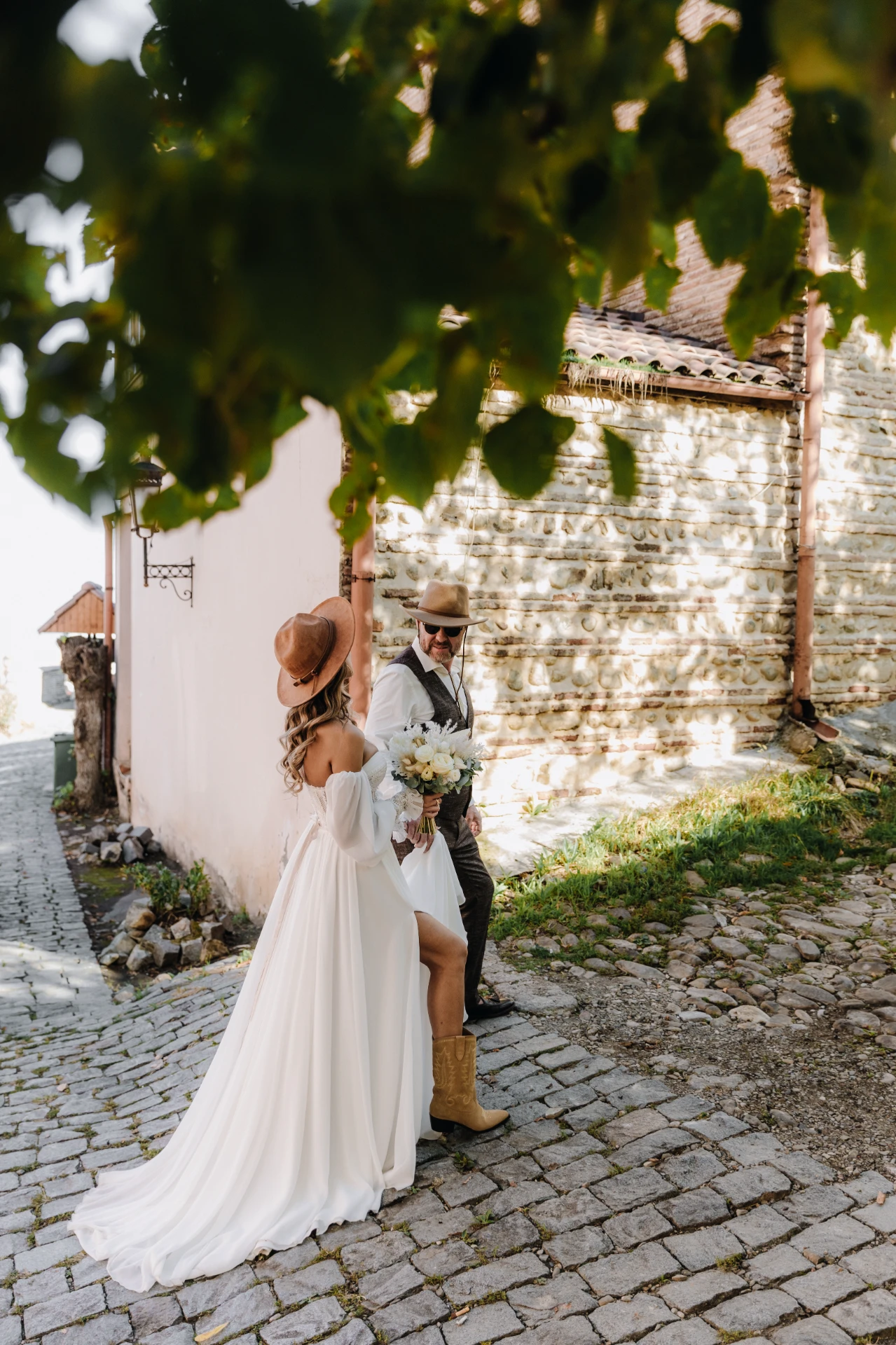 Sighnaghi Georgia outdoor wedding
