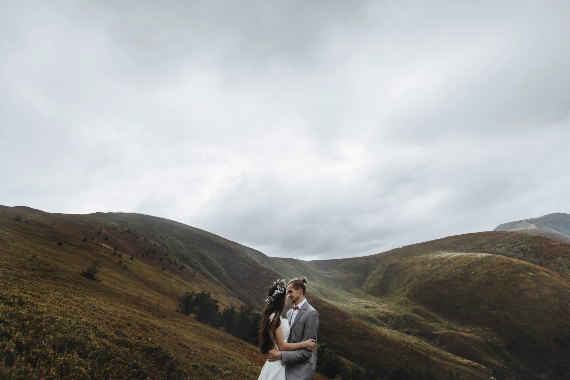 Intimate ceremony in the mountains of Kojori