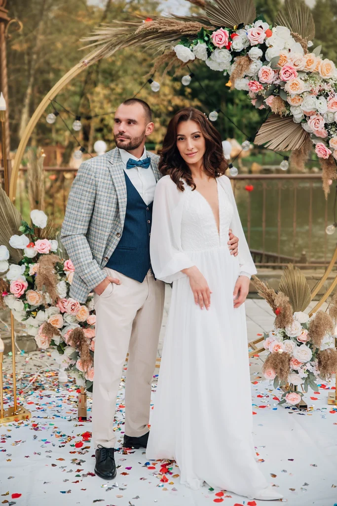 Свадьба у озера в Грузии