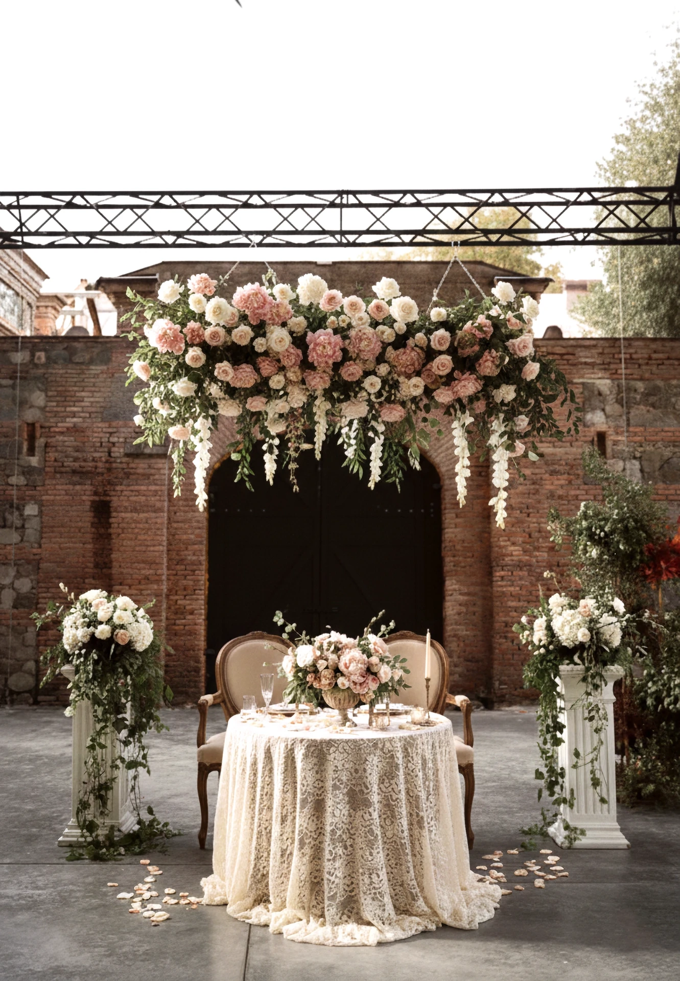 Wedding décor at Tsinandali Radisson Collection in Georgia