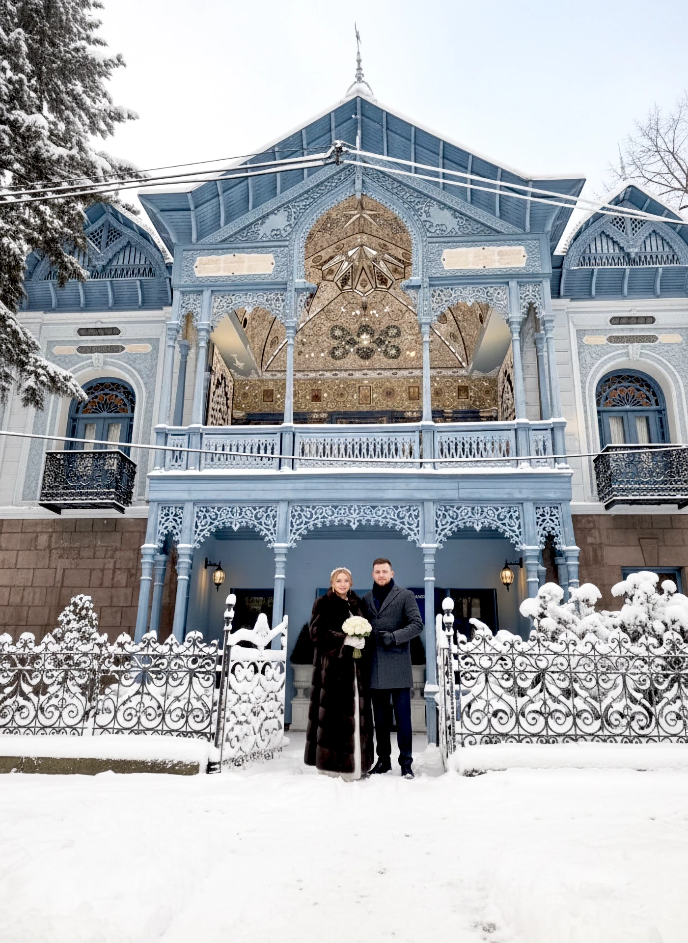 Beautiful wedding in Borjomi for foreigners