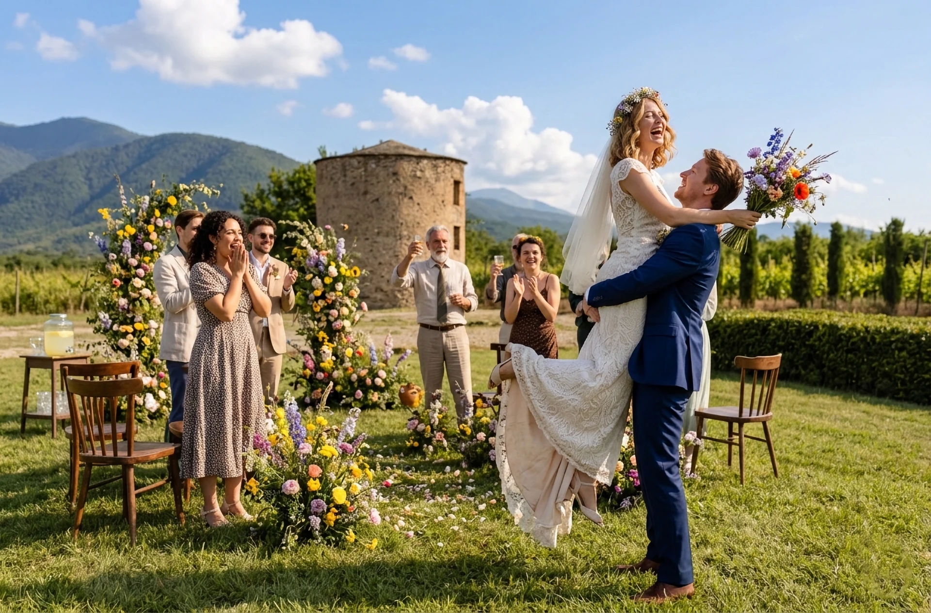 Destination ceremony in Georgia Chateau Artwine for foreigners