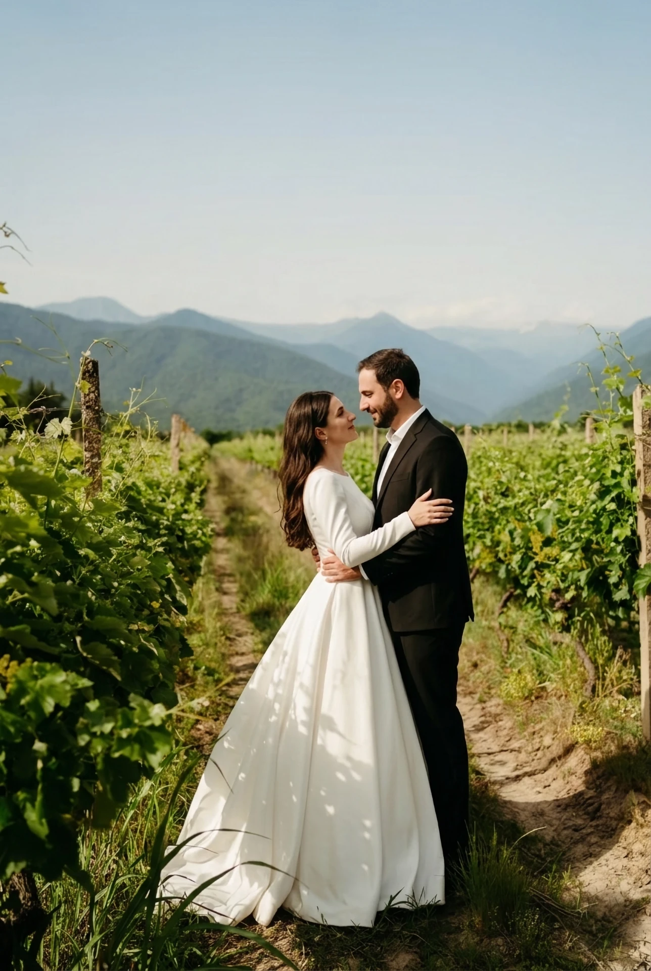 Wedding ceremony at Chateau Artwine vineyard in Georgia for foreign citizens