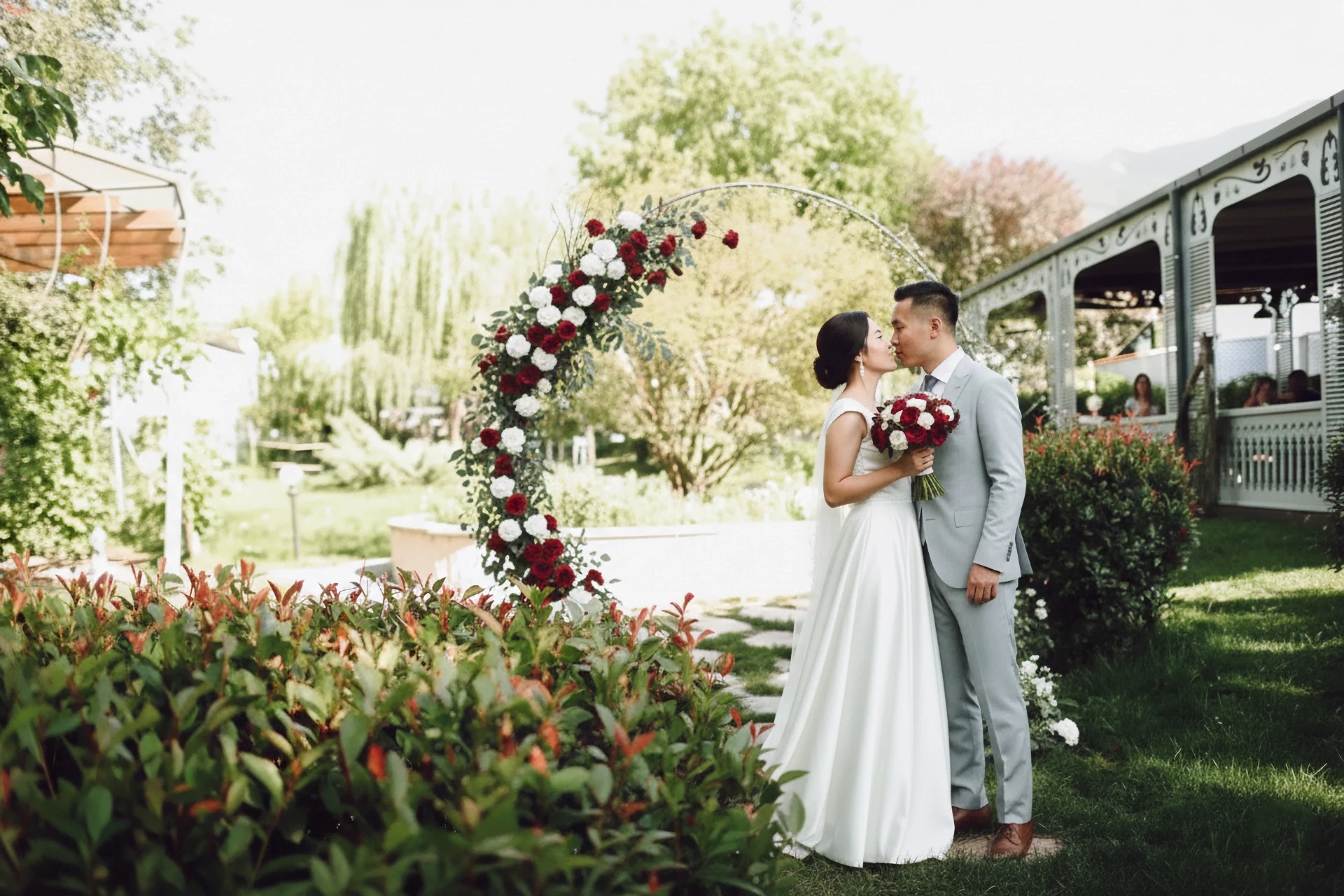 Wedding for a foreign couple at Guramishvili’s Marani winery