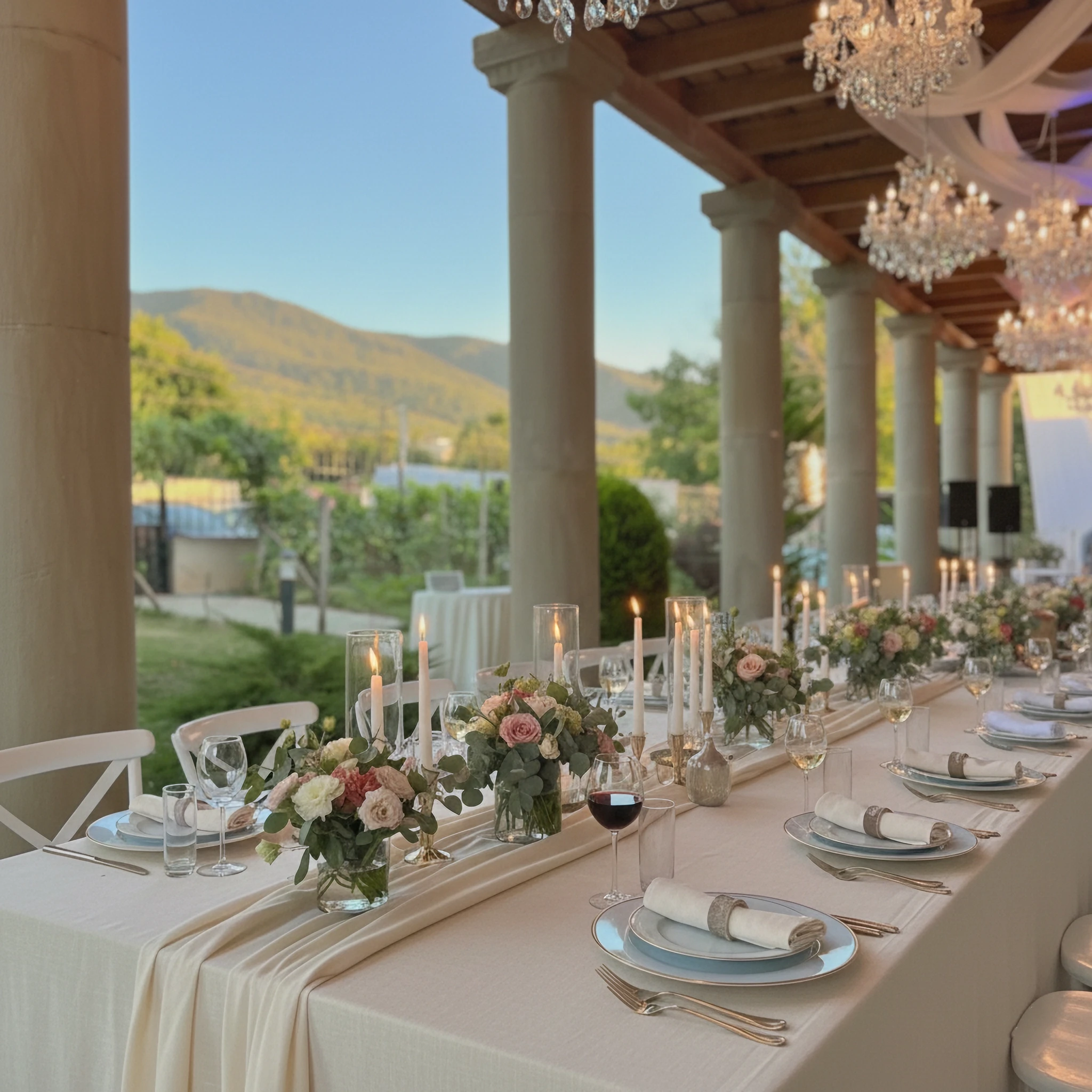 Wedding with guests at Guramishvili’s Marani winery in Georgia