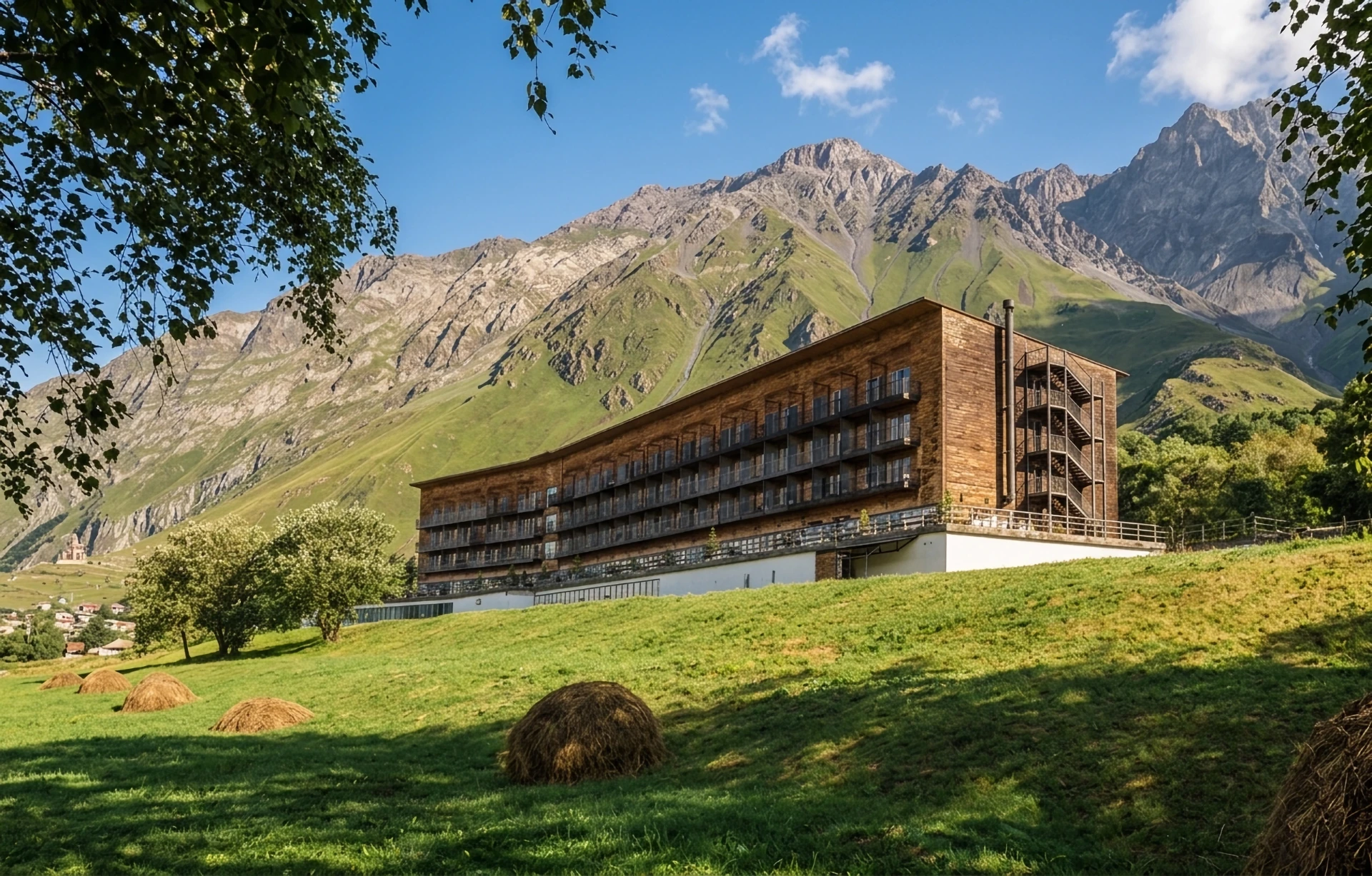 Wedding celebrations at Rooms Kazbegi in Georgia