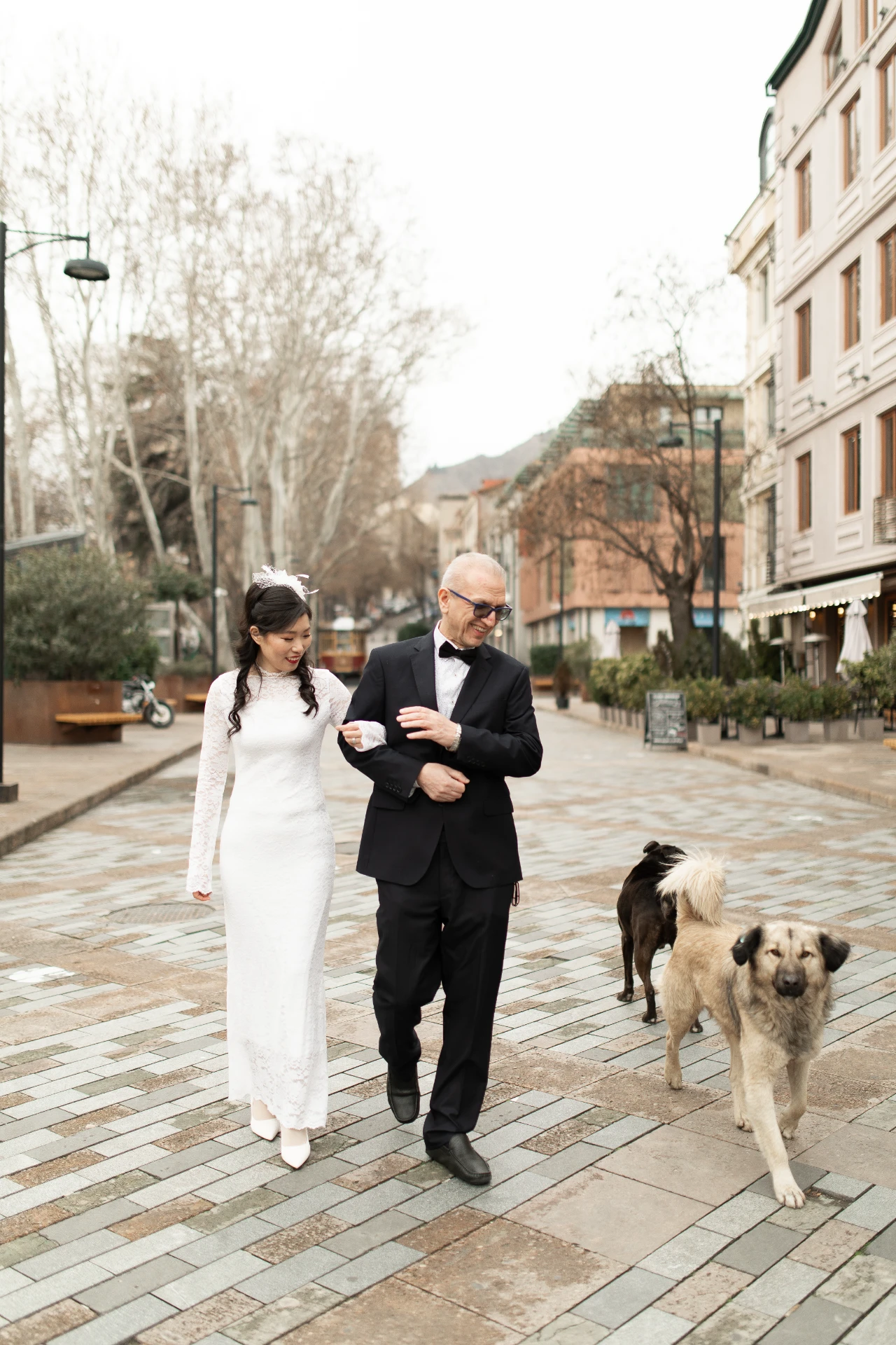 Wedding photoshoot after official marriage registration in Tbilisi