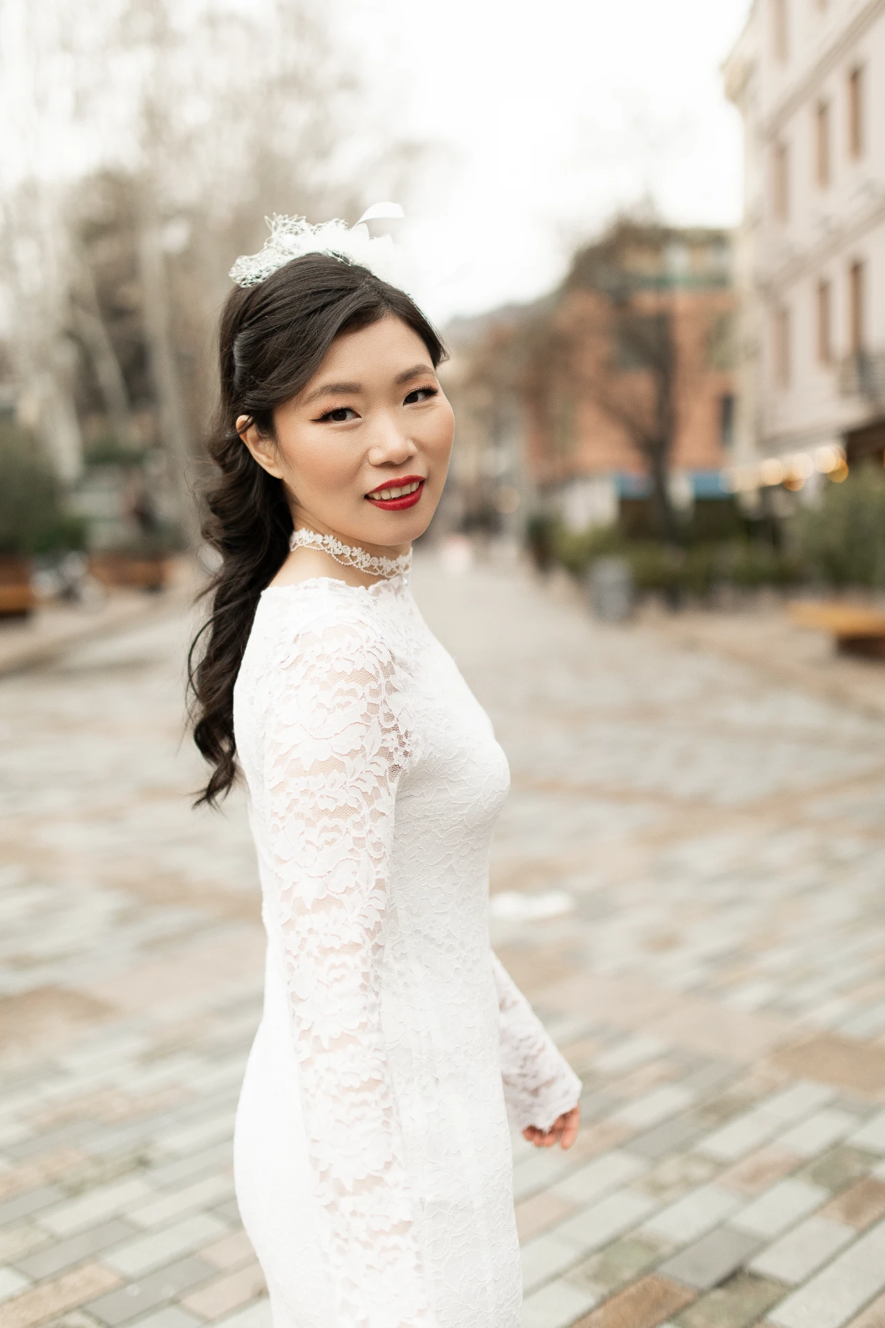 Wedding photoshoot of a foreign couple in Tbilisi