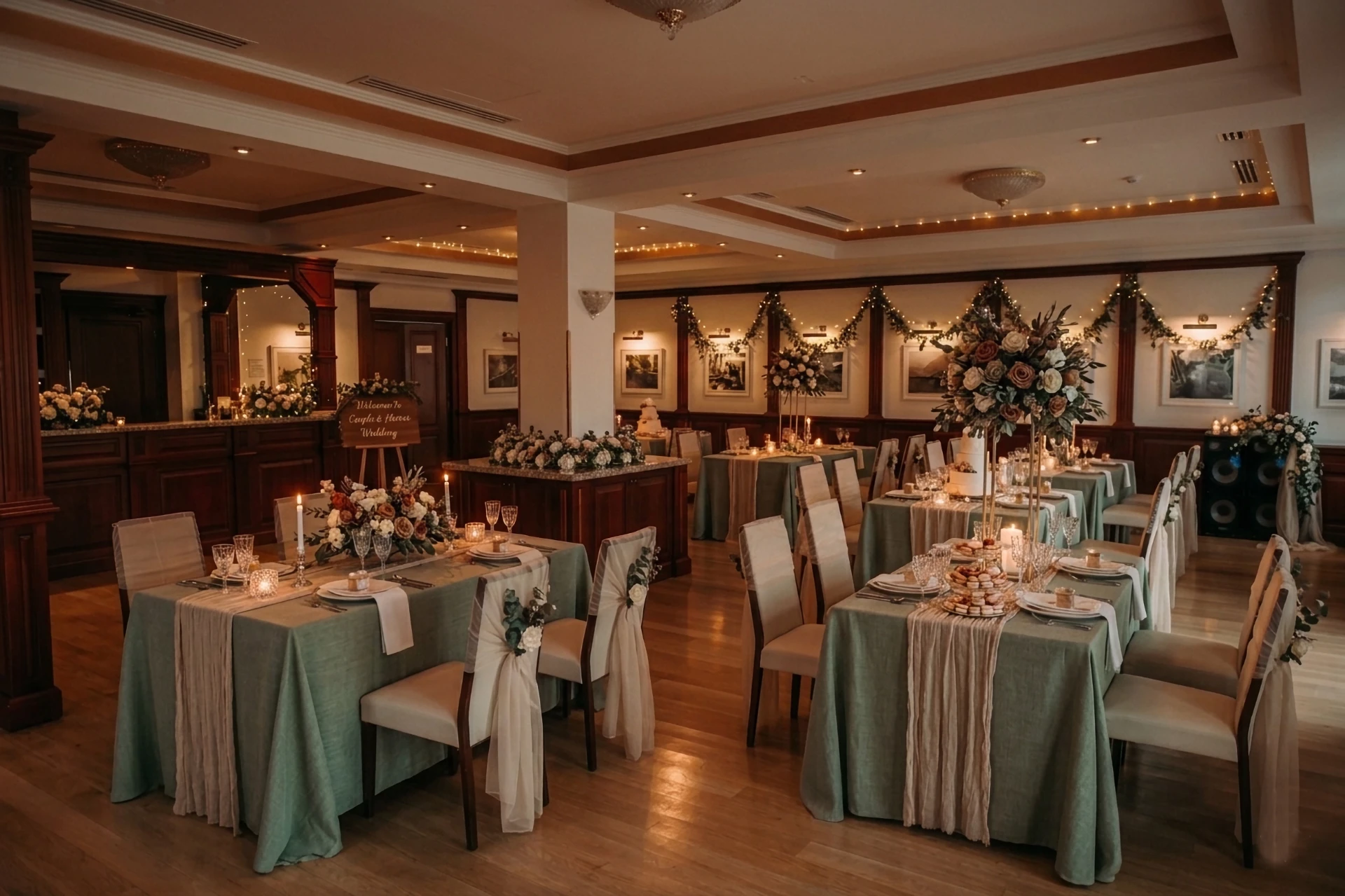 Outdoor wedding ceremony with guests at Porta Caucasia Kazbegi Georgia