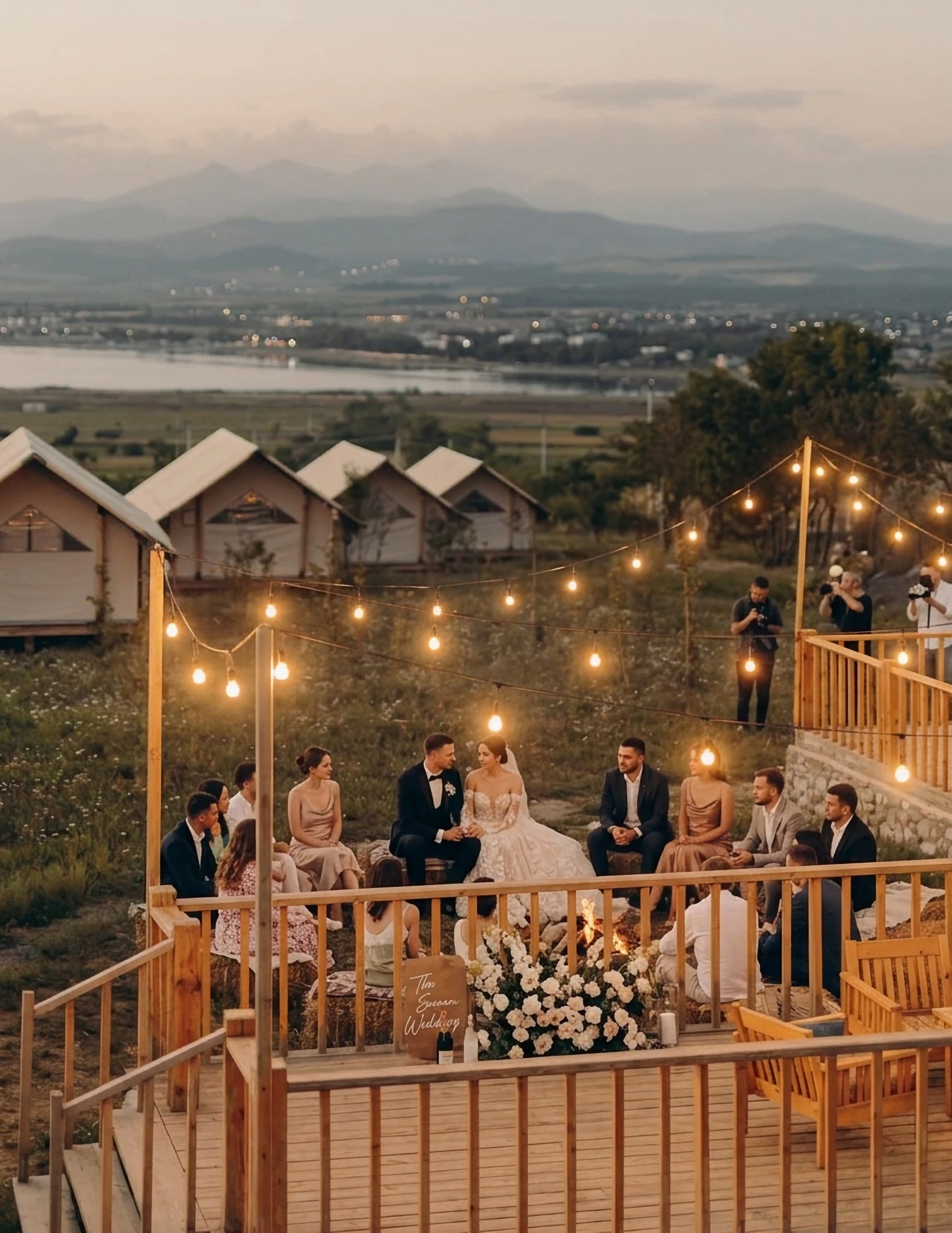 Wedding ceremony at Salty Garden for foreign citizens in Georgia