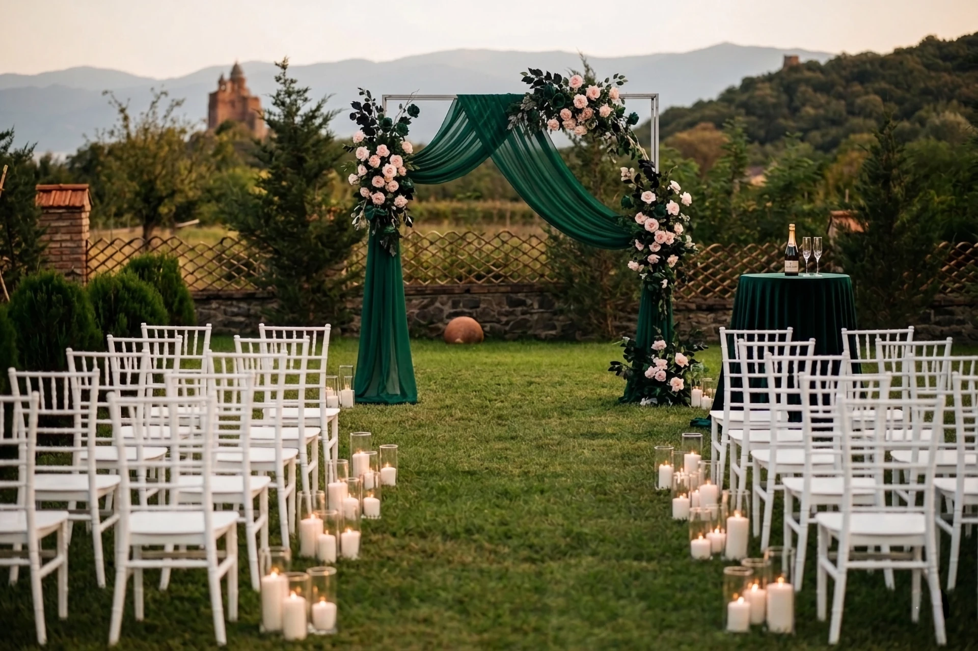 Destination wedding ceremony at In Gremi in Georgia