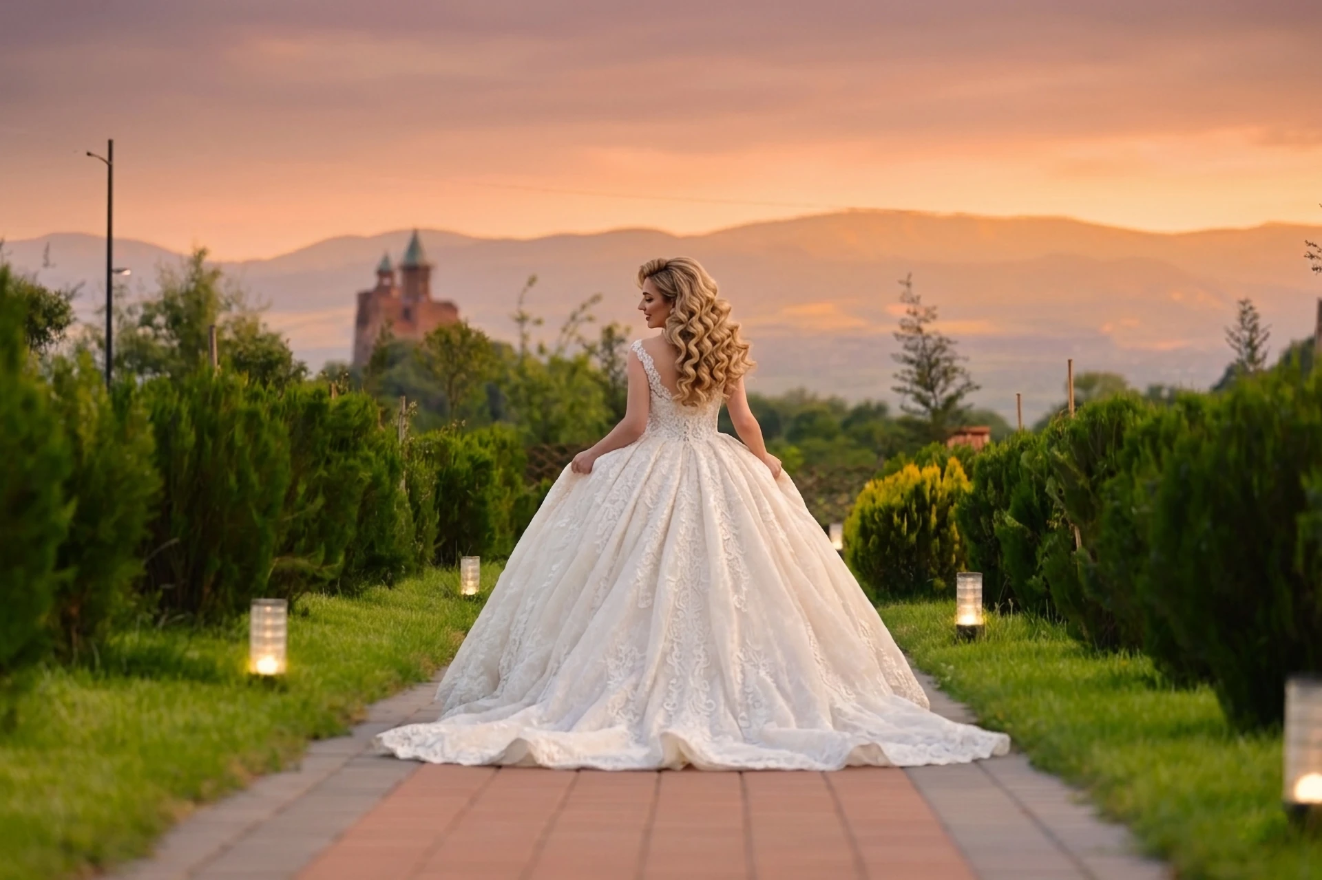 Summer wedding at In Gremi in Kakheti, Georgia