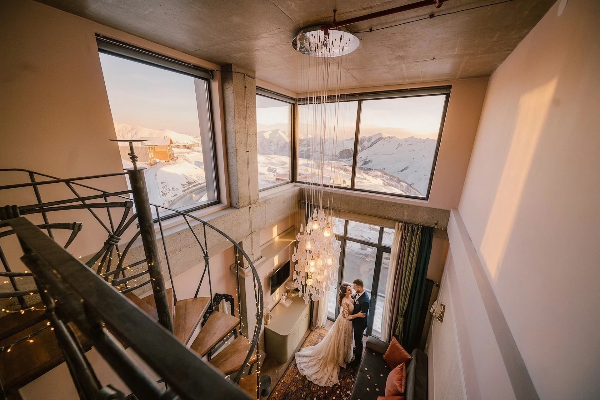 Organization of an off-site wedding ceremony at a hotel in Gudauri for foreign nationals