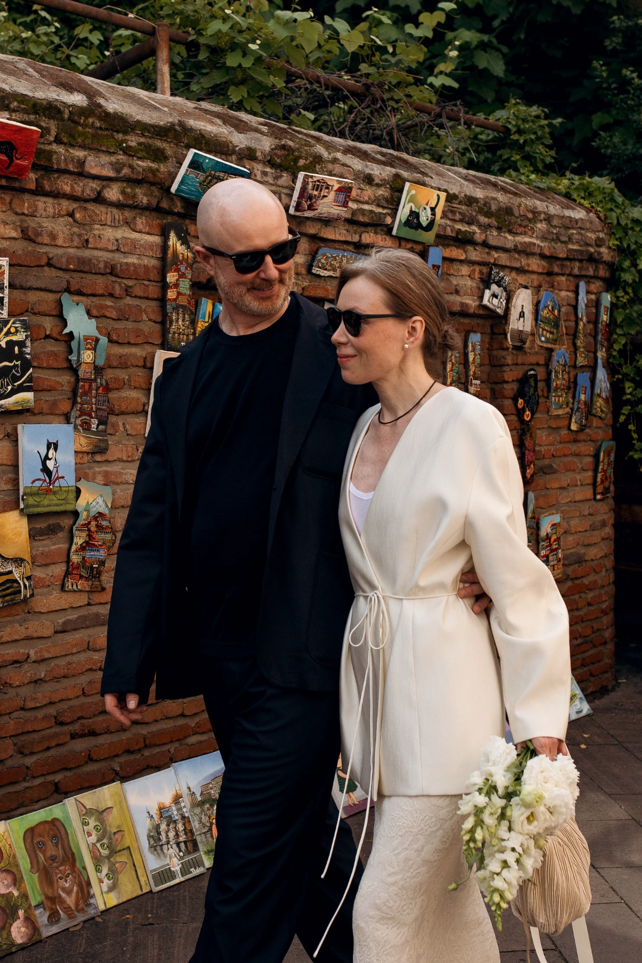 Bride and groom from the United Kingdom at their wedding in Georgia