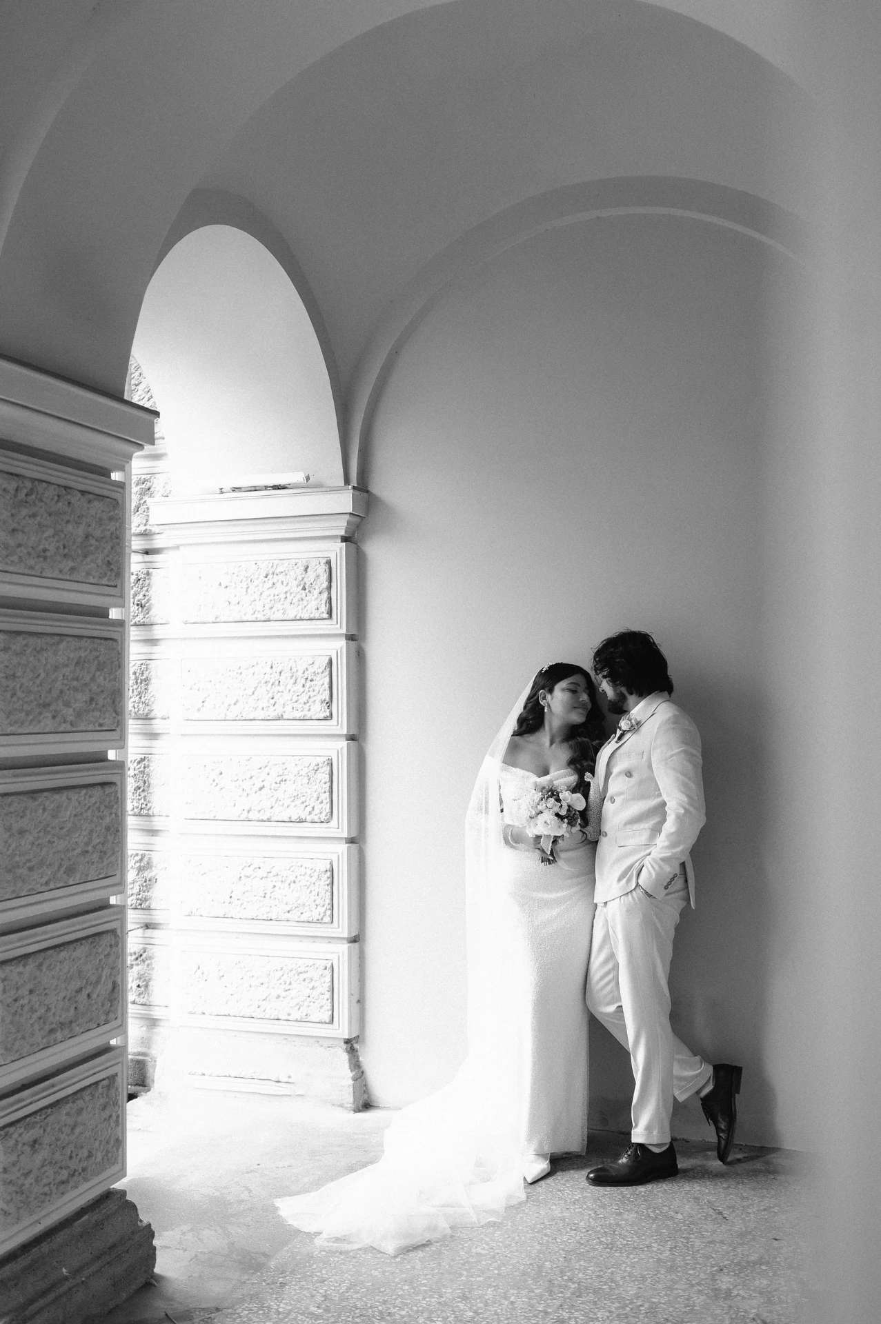 Newlyweds in the center of Tbilisi