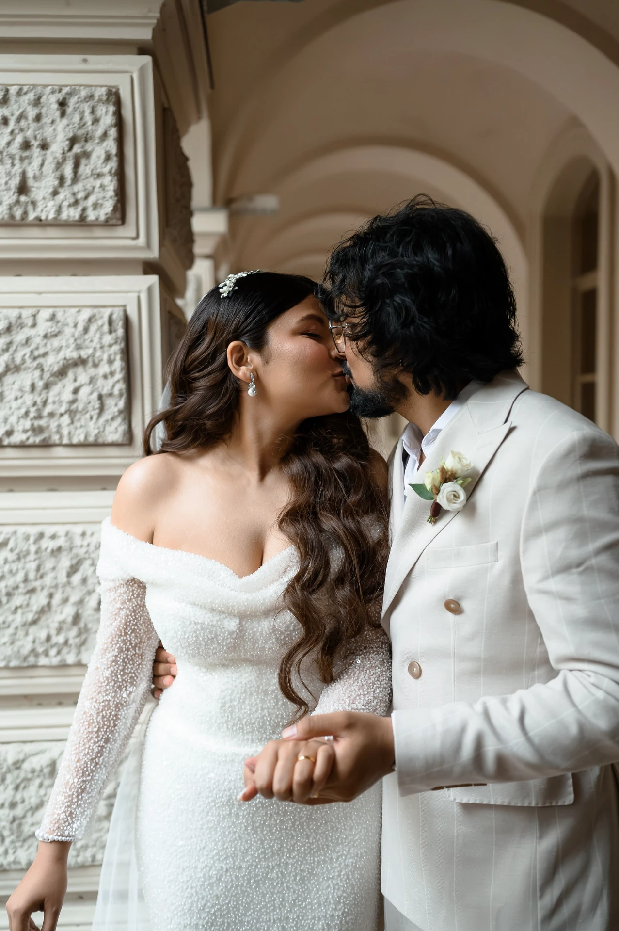 Wedding photoshoot after civil marriage registration in Tbilisi