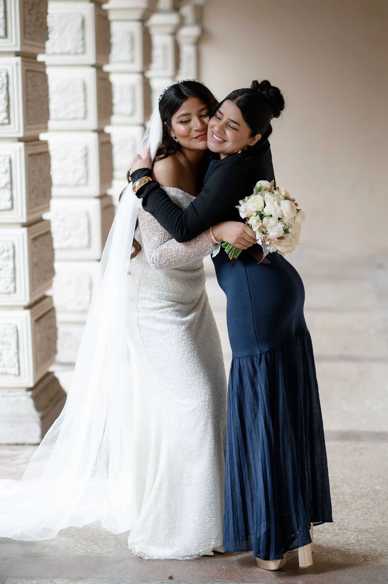 Wedding walk after marriage registration in Tbilisi
